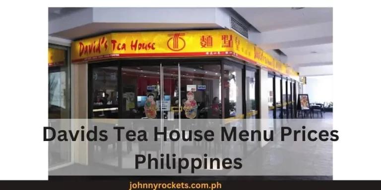 David’s Tea House Menu Prices Philippines January 2024