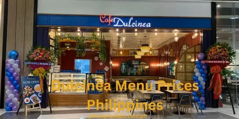 Dulcinea Menu Prices Philippines January 2024