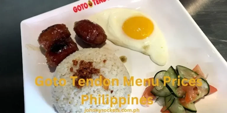 Goto Tendon Menu Prices Philippines January 2024