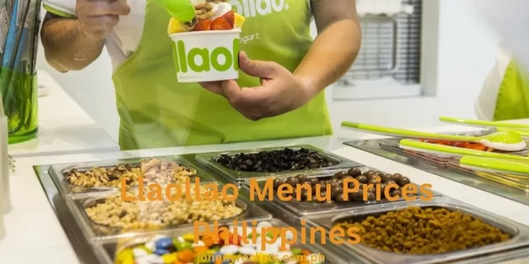 Llaollao Menu Prices Philippines January 2024