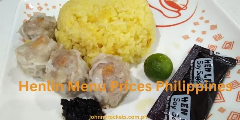 Henlin  Menu Prices Philippines January 2024