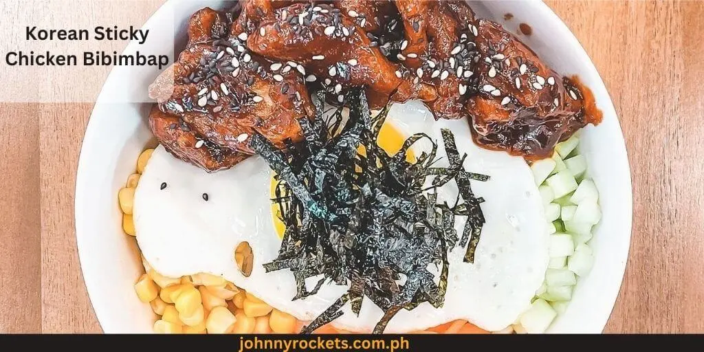 Korean Sticky Chicken Bibimbap Popular food item of  Tamp Cafe in Philippines