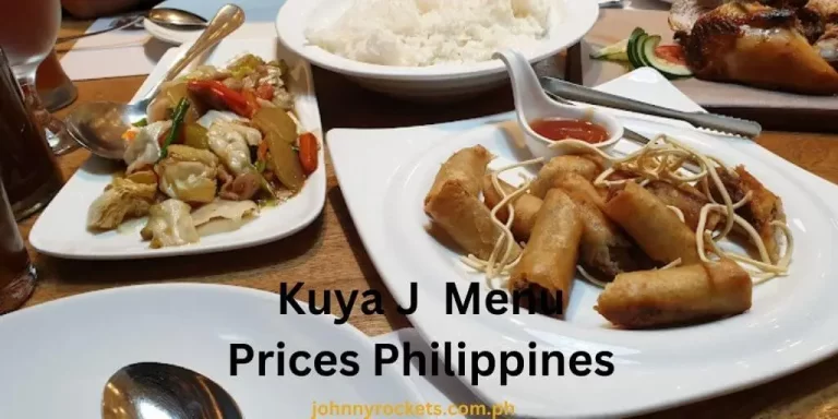 Kuya J Menu Prices Philippines January 2024