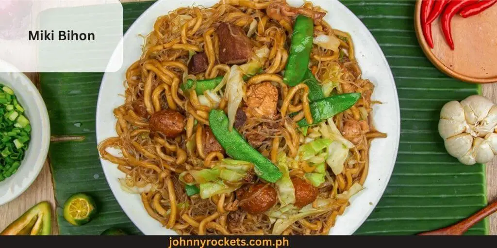 Miki Bihon Popular food item of  Ping Ping Lechonin Philippines