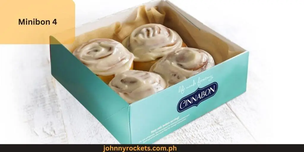 Minibon 4 Popular food item of  Cinnabon in Philippines