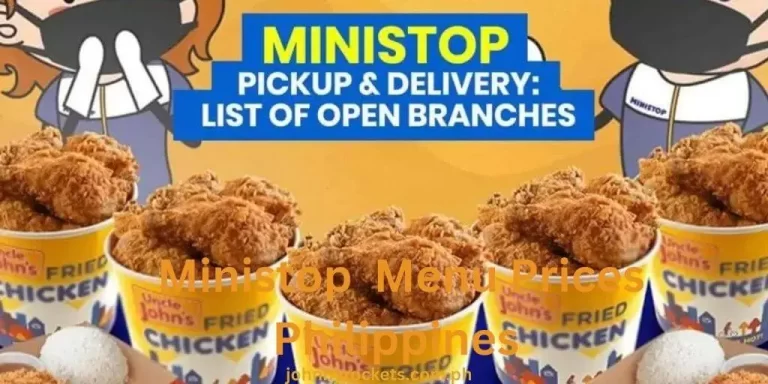 Ministop Menu Prices Philippines January 2024