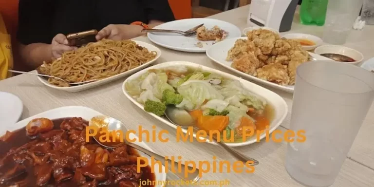 Panchic Menu Prices Philippines January 2024