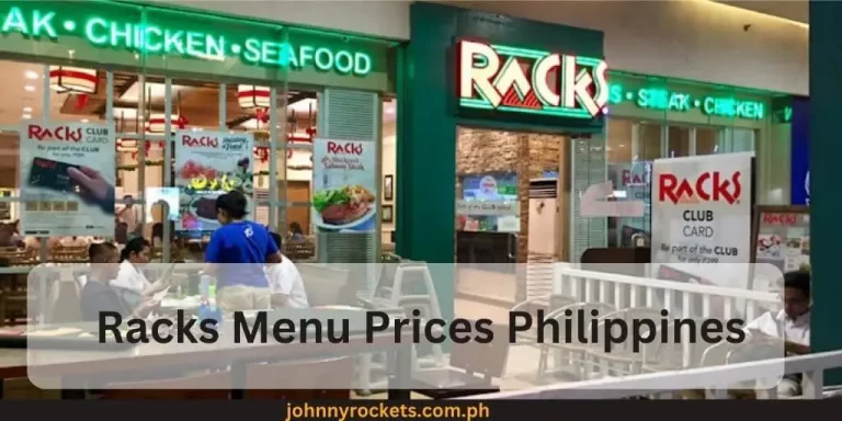 Racks Menu Prices Philippines January 2024