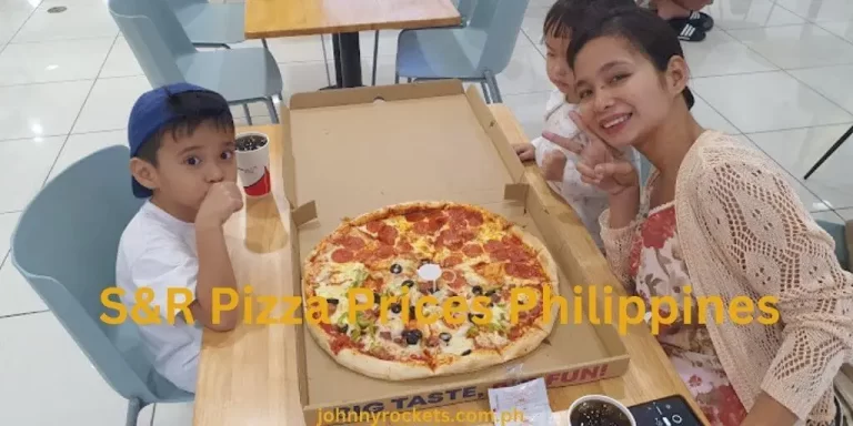 S&R Pizza Menu Prices Philippines January 2024