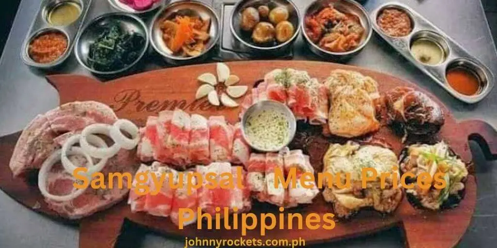 Samgyupsal Menu Prices Philippines