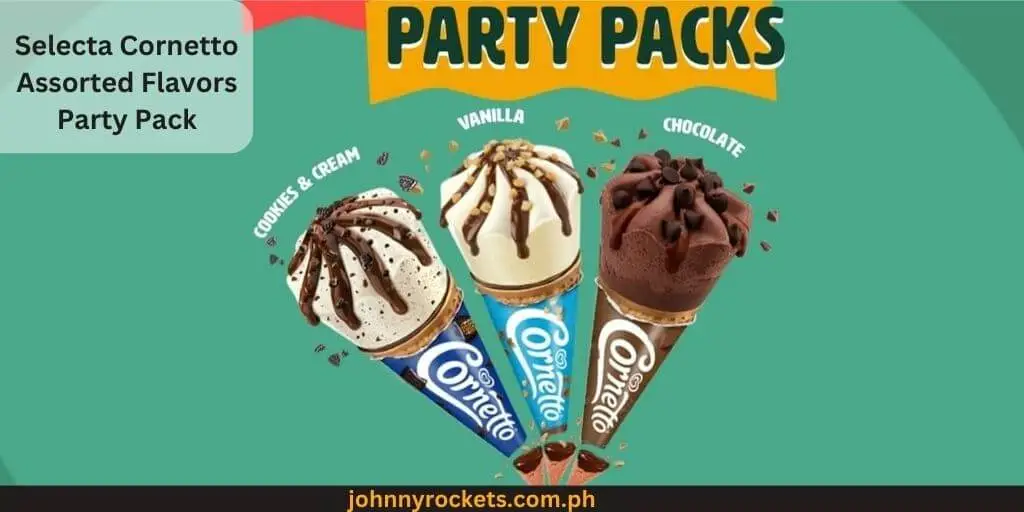 Selecta Cornetto Assorted Flavors Party Pack Popular items of  Selecta Ice Cream Menu in  Philippines