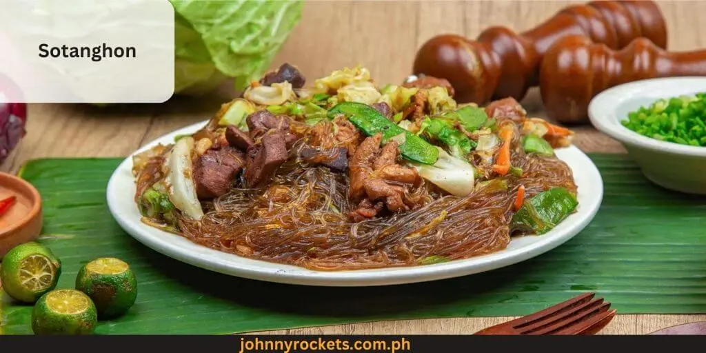 Sotanghon Popular food item of  Ping Ping Lechonin Philippines