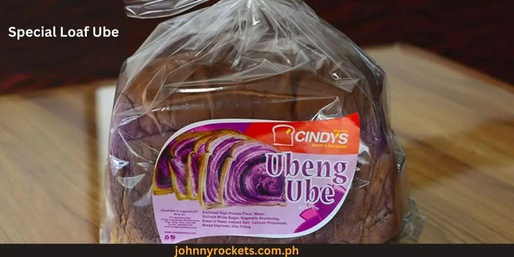 Special Loaf Ube Popular food item of  Cindy's Cake in Philippines