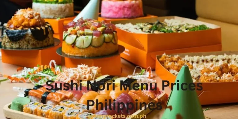 Sushi Nori Menu Prices Philippines January 2024