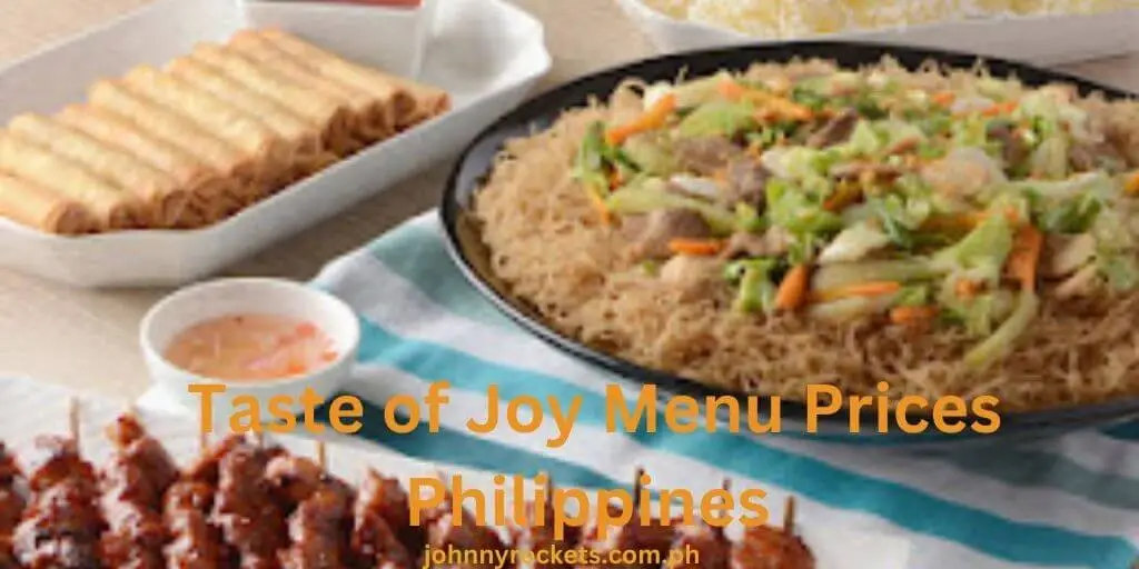 Taste of Joy Menu Prices Philippines 