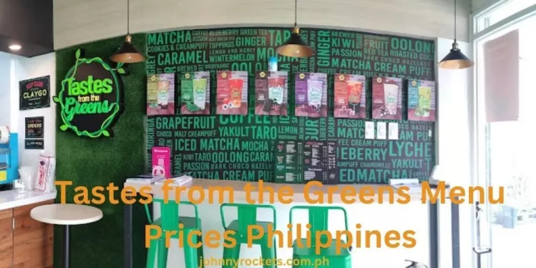 Tastes from the Greens Menu Prices Philippines January 2024