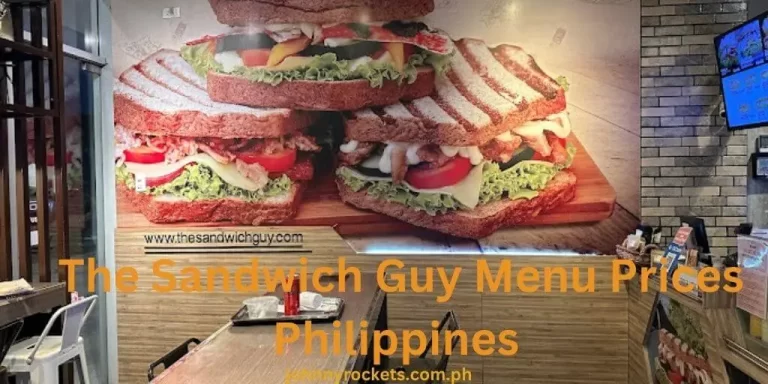 The Sandwich Guy Menu Prices Philippines January 2024