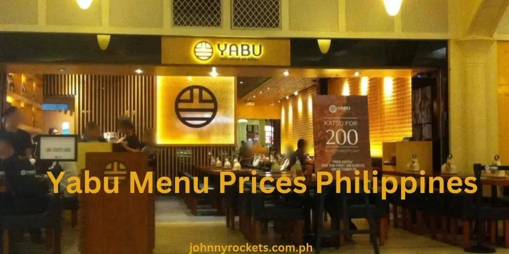 Yabu Menu Prices Philippines 