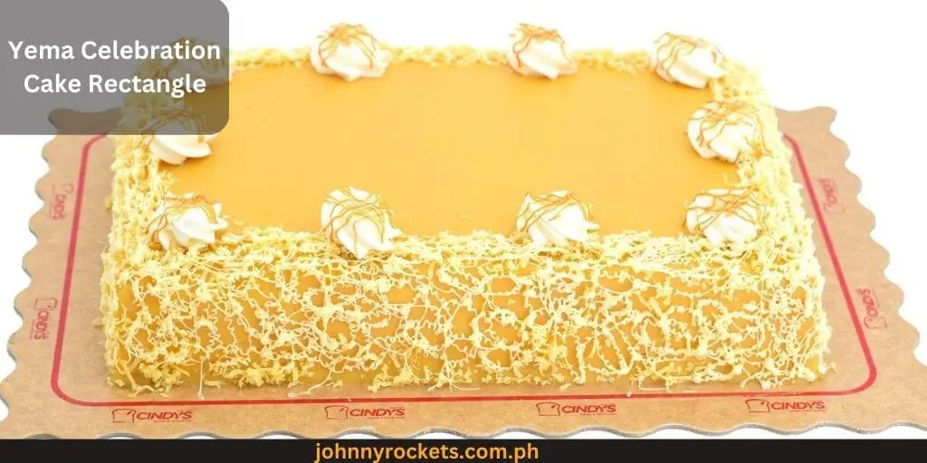 Yema Celebration Cake Rectangle Popular food item of  Cindy's Cake in Philippines