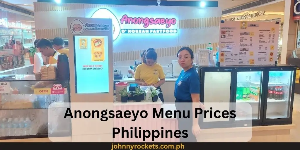 Anongsaeyo Menu Prices Philippines