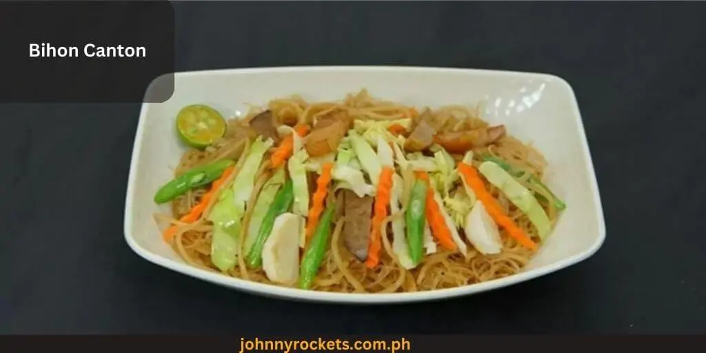 Bihon Canton Popular food item of Janets Pares House in Philippines