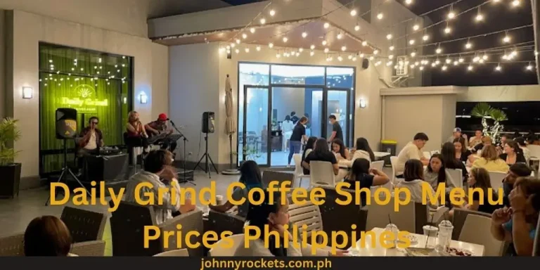 Daily Grind Coffee Shop Menu Prices Philippines January 2024