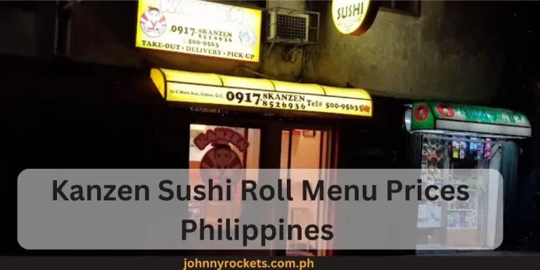 Kanzen Sushi Roll Menu Prices Philippines January 2024