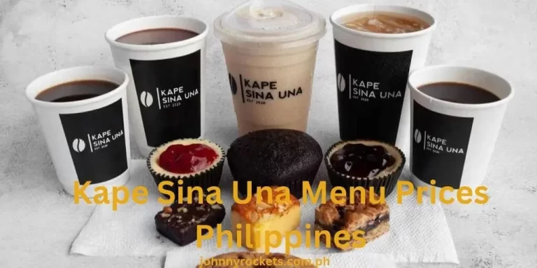 Kape Sina Una  Menu Prices Philippines January 2024