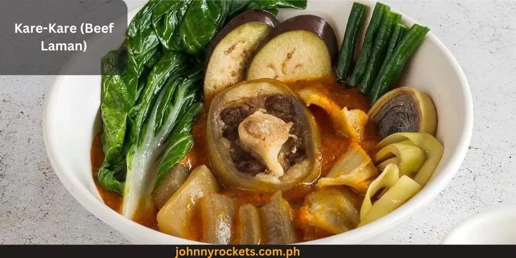 Kare-Kare (Beef Laman) Popular food item of Janets Pares House in Philippines 