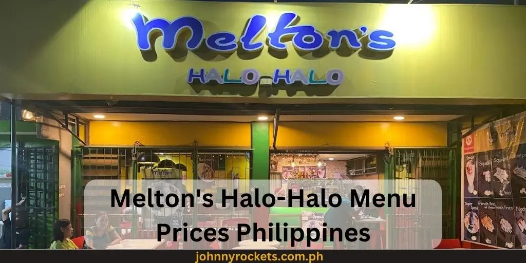 Melton's Halo-Halo Menu Prices Philippines 