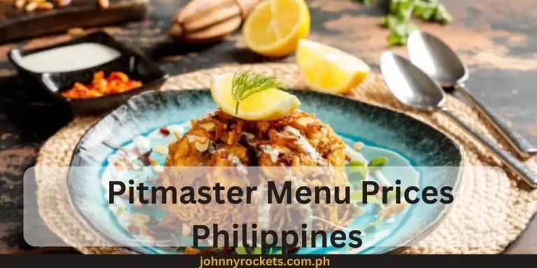 Pitmaster Menu Prices Philippines January 2024