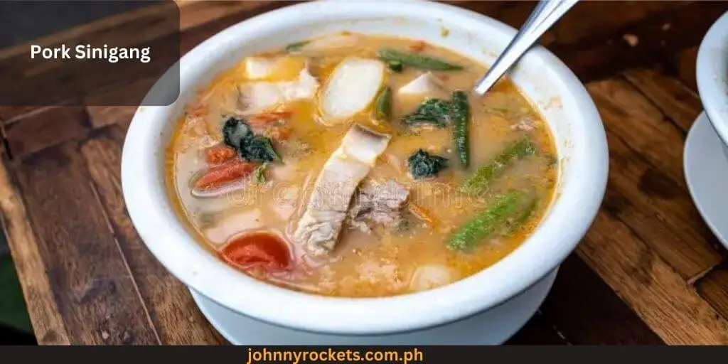 Pork Sinigang Popular food item of Janets Pares House in Philippines