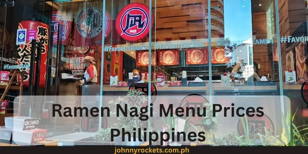 Ramen Nagi Menu Prices Philippines