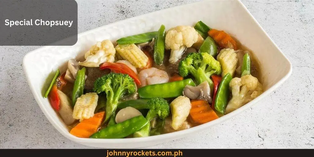 Special Chopsuey Popular food item of Janets Pares House in Philippines