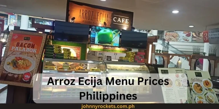 Arroz Ecija Menu Prices Philippines January 2024