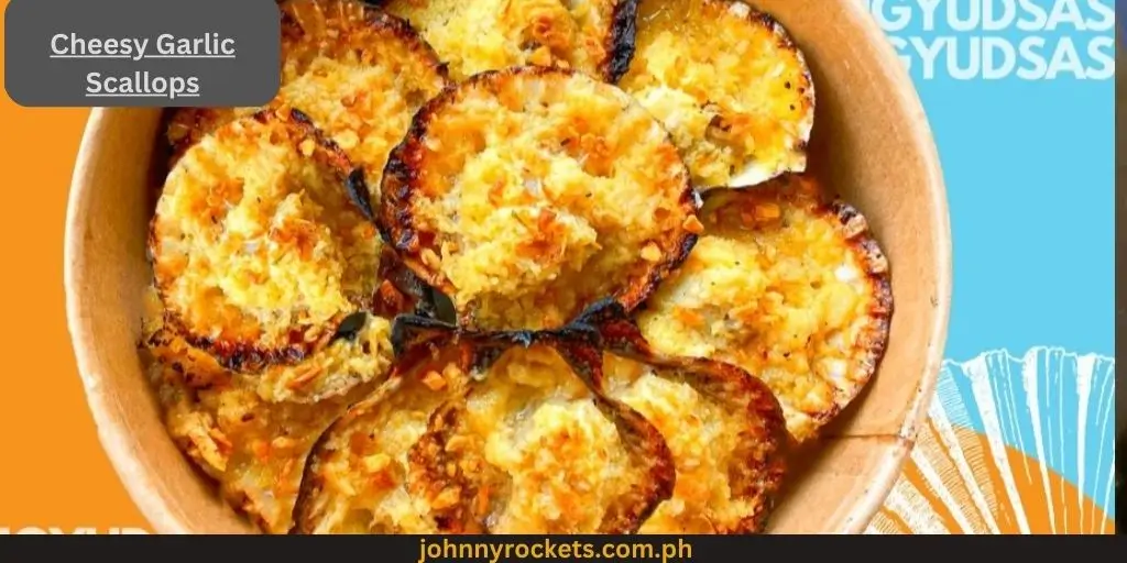  Cheesy Garlic Scallops: 