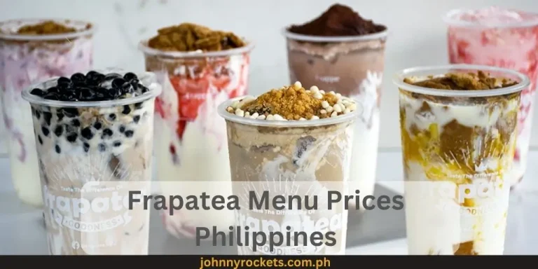 Frapatea Menu Prices Philippines January 2024