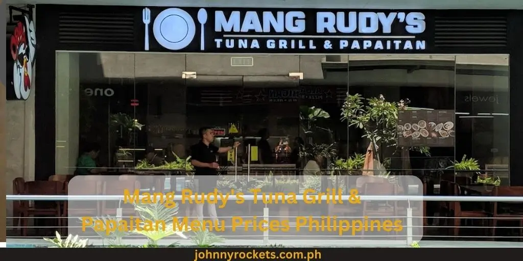 Mang Rudy's Tuna Grill & Papaitan Menu Prices Philippines