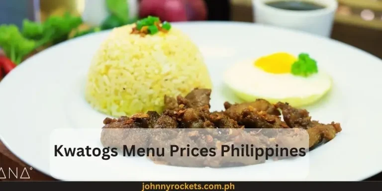 Kwatogs Menu Prices Philippines January 2024