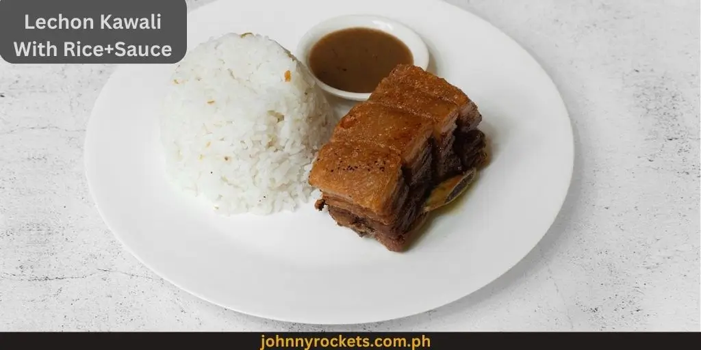 Lechon Kawali With Rice+Sauce