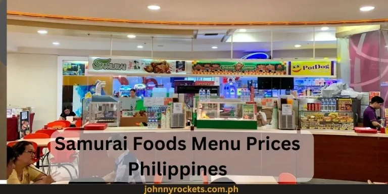 Samurai Foods Menu Prices Philippines January 2024