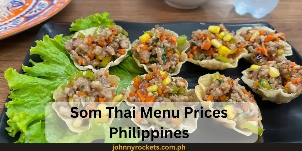 Som Thai Menu Prices Philippines