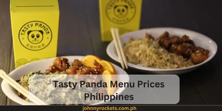 Tasty Panda Menu Prices Philippines January 2024